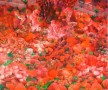 rood met groen Kunstwerk rood met groen