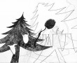 black tree Kunstwerk black tree