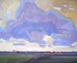 Hollands Landschap Kunstwerk Hollands Landschap