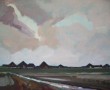 Hollands Landschap Kunstwerk Hollands Landschap