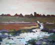 Hollands Landschap Kunstwerk Hollands Landschap
