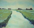 Hollands Landschap Kunstwerk Hollands Landschap