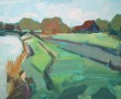 Hollands Landschap Kunstwerk Hollands Landschap
