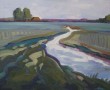 Hollands Landschap Kunstwerk Hollands Landschap