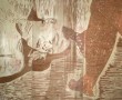 Häusliche Szene Kunstwerk Häusliche Szene