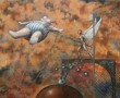 De opblaaspop, de engel en de gieter Kunstwerk De opblaaspop, de engel en de gieter