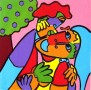 Paradijselijke kus 3 Kunstwerk Paradijselijke kus 3
