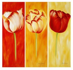 SUNNY TULIPS trio