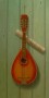 Mandoline met partituur Kunstwerk Mandoline met partituur