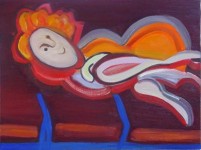 meisje op sofa I meisje op sofa I
