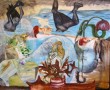 der bunte Papagei Kunstwerk der bunte Papagei