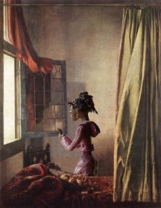 Lezend meisje van Vermeer anno 2007 Lezend meisje van Vermeer anno 2007