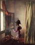 Lezend meisje van Vermeer anno 2007 Kunstwerk Lezend meisje van Vermeer anno 2007