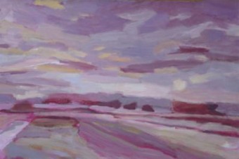 Paars landschap Paars landschap