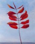 Rood blad Kunstwerk Rood blad