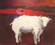 Rood Schaap Kunstwerk Rood Schaap