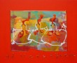 3x witte kip Kunstwerk 3x witte kip