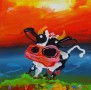 Koetje witstaart Kunstwerk Koetje witstaart