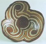 schaal terracotta ingelegd Kunstwerk schaal terracotta ingelegd
