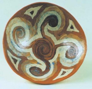 schaal / terracotta ingelegd schaal / terracotta ingelegd
