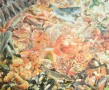 van zilvergrijs tot zalmrose Kunstwerk van zilvergrijs tot zalmrose