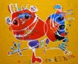 Twee bollebozen Kunstwerk Twee bollebozen