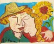 Zonnebloemenliefde Kunstwerk Zonnebloemenliefde