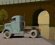 TRUCK next to a bridge Kunstwerk TRUCK next to a bridge