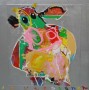 Hedendaagse koe Kunstwerk Hedendaagse koe