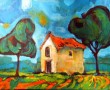 Kerk-hut Frankrijk Kunstwerk Kerk-hut Frankrijk