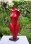 Vrouwentorso rood Kunstwerk Vrouwentorso rood