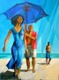 la plage de Vallouris Kunstwerk la plage de Vallouris