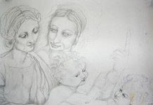 z.T. (Zeichenstudie nach Da Vinci) z.T. (Zeichenstudie nach Da Vinci)
