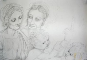 z.T. (Zeichenstudie nach Da Vinci) z.T. (Zeichenstudie nach Da Vinci)