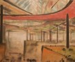 twee luik city world, deel 2 Kunstwerk twee luik city world, deel 2