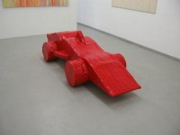 red sculpture