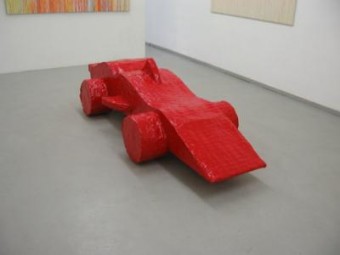 red sculpture