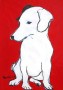 hond rood Kunstwerk hond rood