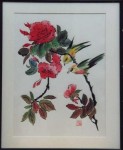 Chinese  penseelschildering:Vogels op bloemtak Chinese  penseelschildering:Vogels op bloemtak
