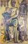 moeder met kind Kunstwerk moeder met kind