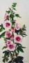 bloemstilleven:ROSE  STOKROOS Kunstwerk bloemstilleven:ROSE  STOKROOS