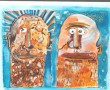 De twee baarden Kunstwerk De twee baarden