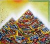 modernistische puinhoop Kunstwerk modernistische puinhoop
