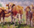 Koeien in de wei Kunstwerk Koeien in de wei