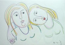 de vriendinnen zittend de vriendinnen zittend