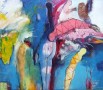 0907 Fijne, gekke wereld 140 x 160 cm 0907 Kunstwerk 0907 Fijne, gekke wereld 140 x 160 cm 0907