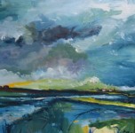 landschap dreigende lucht landschap dreigende lucht