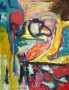 'Arabesk', kleurrijk & groot schilderij Kunstwerk 'Arabesk', kleurrijk & groot schilderij