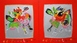 Koe links koe rechts rood Koe links koe rechts rood
