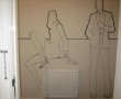 muur tekening Kunstwerk muur tekening